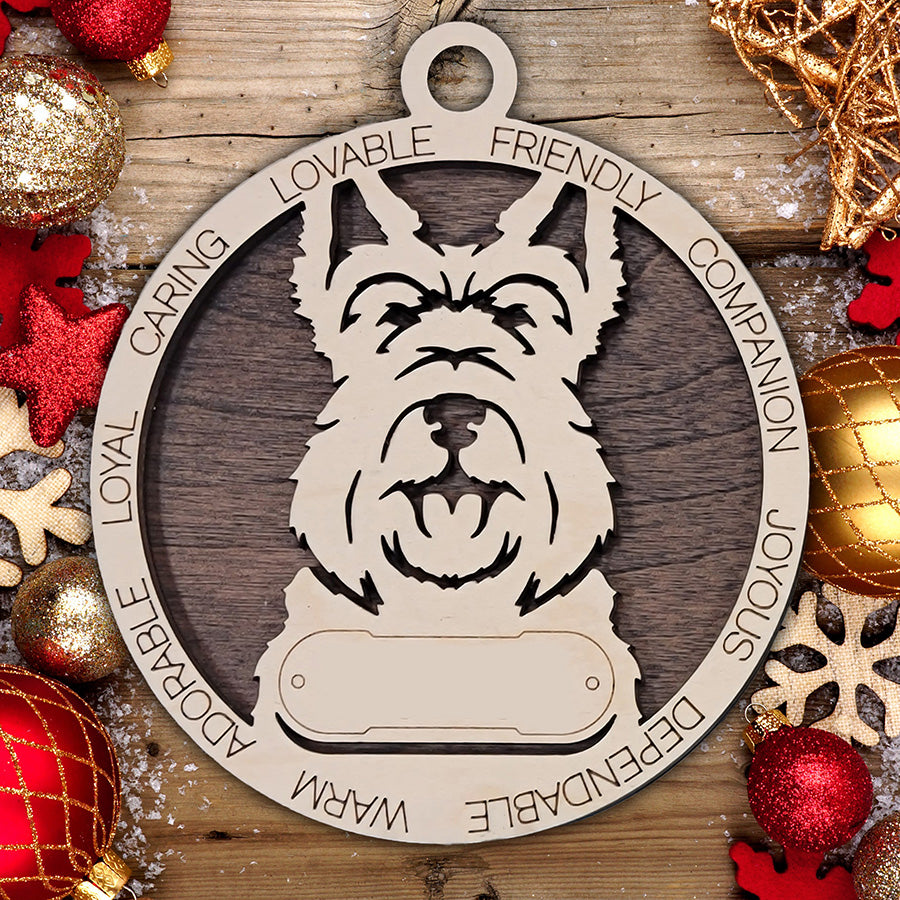 Personalized Dog Christmas Ornament – Custom Breed Keepsake Gift - Dog Breeds H-Y