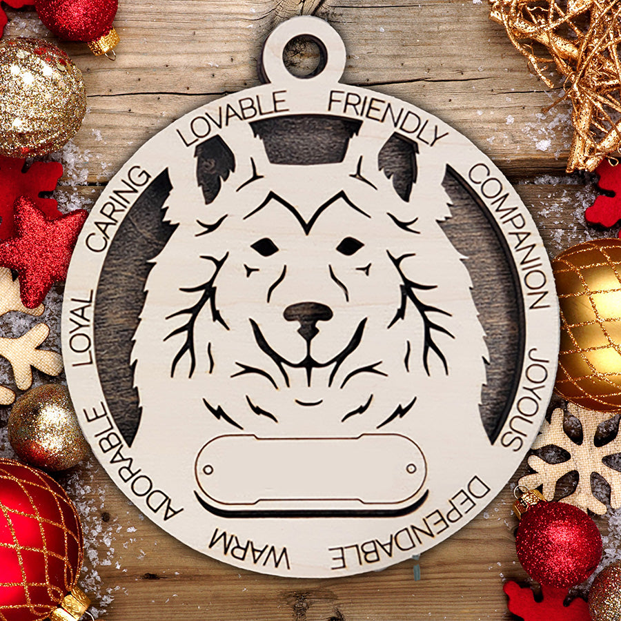 Personalized Dog Christmas Ornament – Custom Breed Keepsake Gift - Dog Breeds H-Y