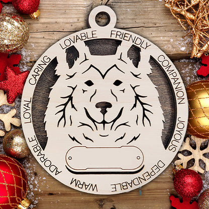Personalized Dog Christmas Ornament – Custom Breed Keepsake Gift - Dog Breeds H-Y