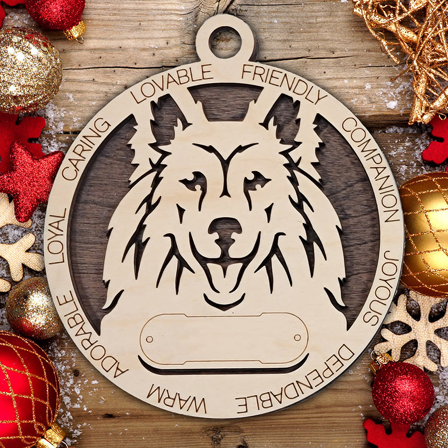 Personalized Dog Christmas Ornament – Custom Breed Keepsake Gift - Dog Breeds H-Y