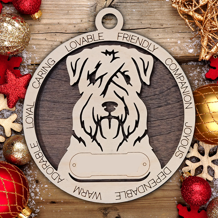 Personalized Dog Christmas Ornament – Custom Breed Keepsake Gift - Dog Breeds H-Y