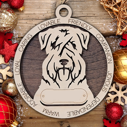 Personalized Dog Christmas Ornament – Custom Breed Keepsake Gift - Dog Breeds H-Y