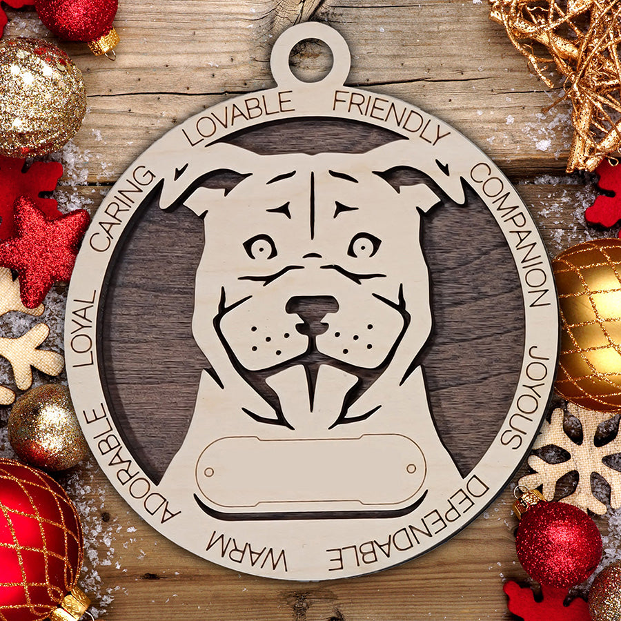 Personalized Dog Christmas Ornament – Custom Breed Keepsake Gift - Dog Breeds H-Y