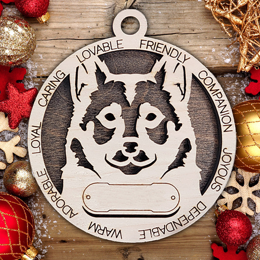 Personalized Dog Christmas Ornament – Custom Breed Keepsake Gift - Dog Breeds H-Y