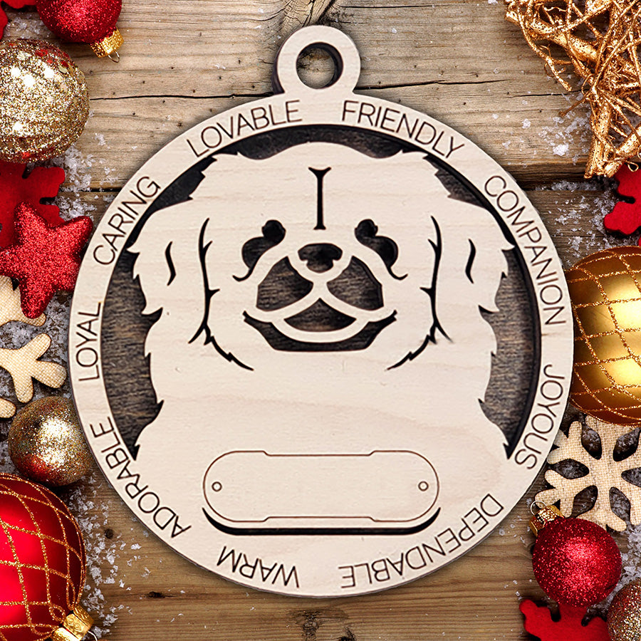 Personalized Dog Christmas Ornament – Custom Breed Keepsake Gift - Dog Breeds H-Y