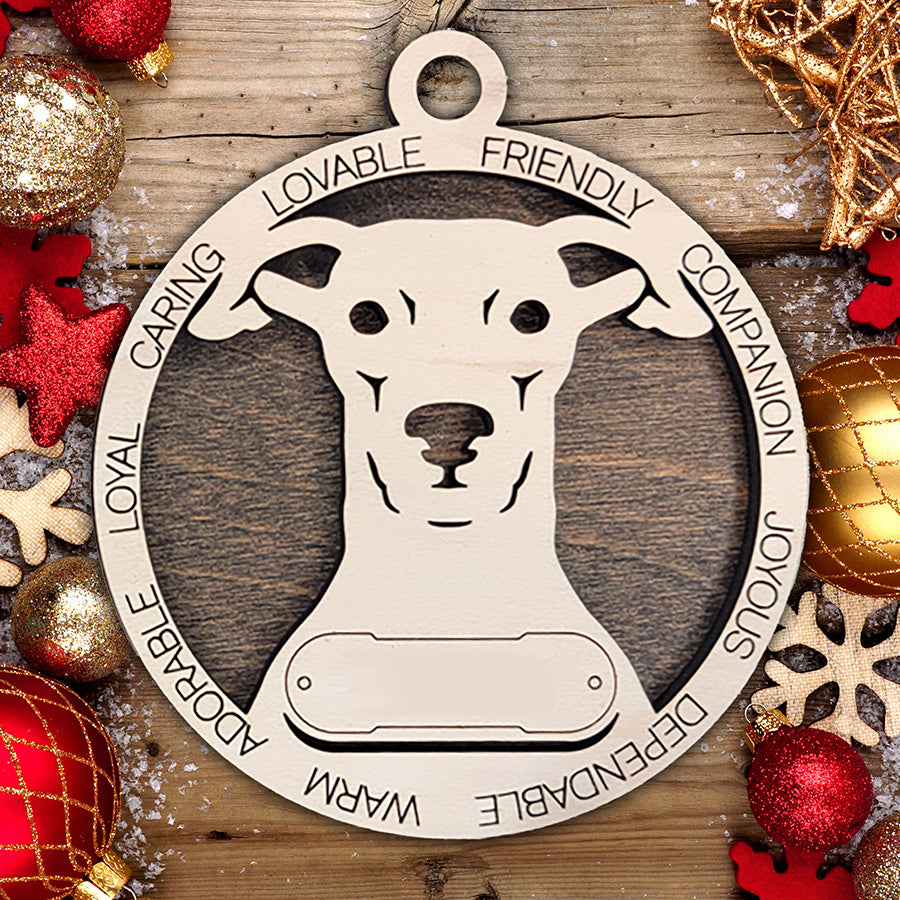 Personalized Dog Christmas Ornament – Custom Breed Keepsake Gift - Dog Breeds H-Y