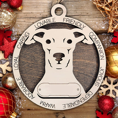 Personalized Dog Christmas Ornament – Custom Breed Keepsake Gift - Dog Breeds H-Y
