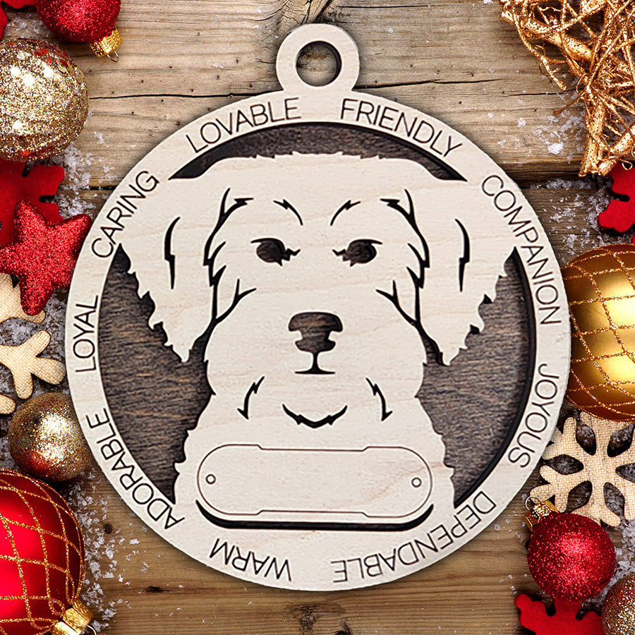 Personalized Dog Christmas Ornament – Custom Breed Keepsake Gift - Dog Breeds H-Y