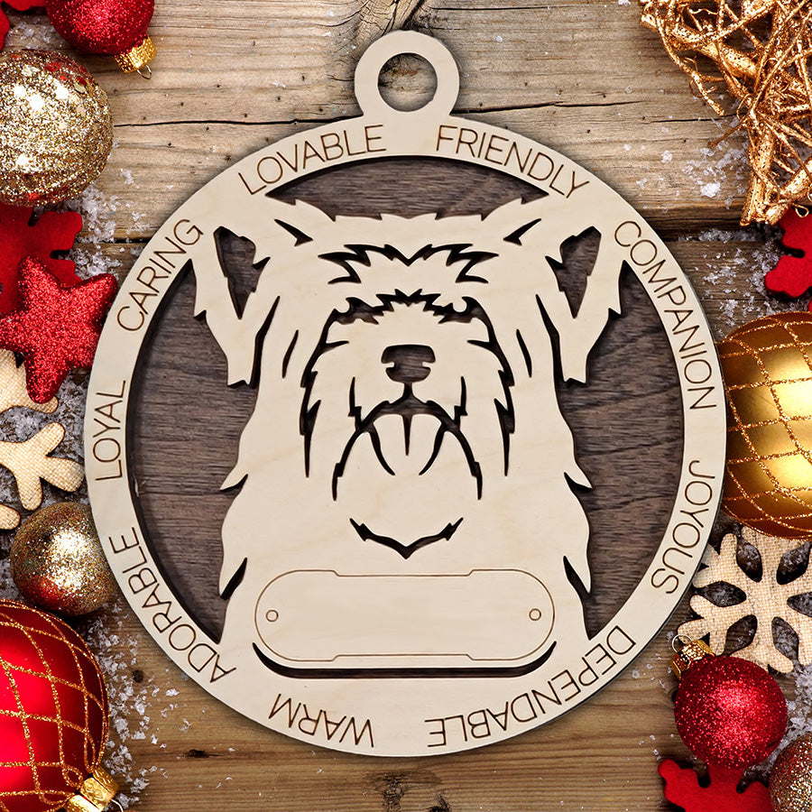 Personalized Dog Christmas Ornament – Custom Breed Keepsake Gift - Dog Breeds H-Y